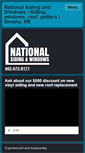 Mobile Screenshot of nationalsiding.net